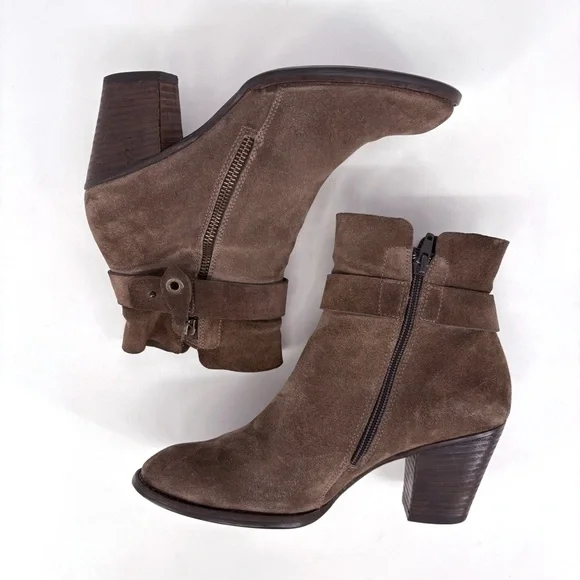 PAUL GREEN Sheridan Brown Nubuck Suede Ankle Boots 8 - Picture 7 of 15